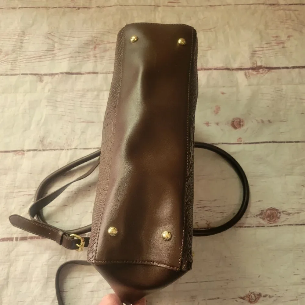 Cuore & Pelle Musette‎ Carryall Leather Satchel NWT